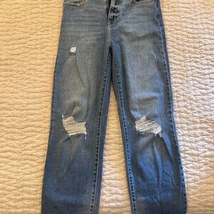 Carly Jean Los Angeles Blue Straight Leg Denim